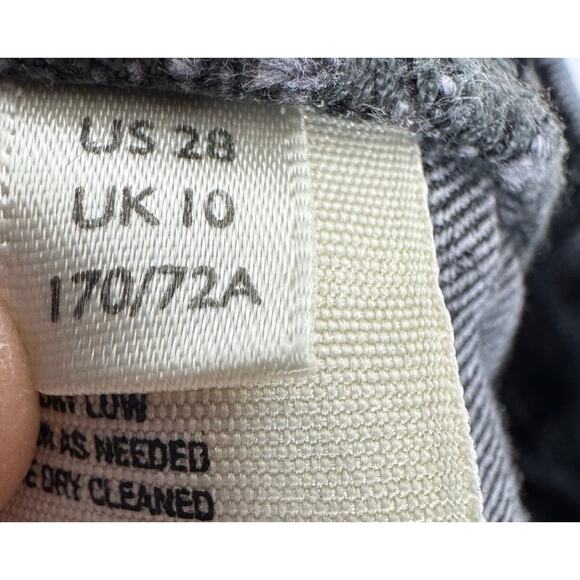 We The Free Free People Size 28 Black Wash Raw Hem Jeans Cropped Ankle Jeans - Picture 6 of 9